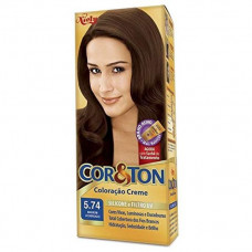 Coloracao Cor&ton 5.74 Marrom Acobreado