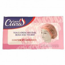 Touca Tnt Santa Clara Descartavel Rosa C/25