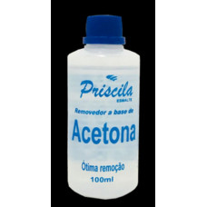 Removedor de Esmalte C/ Acetona Priscila 100 Ml