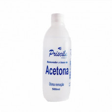 Removedor de Esmalte C/ Acetona Priscila 490 Ml