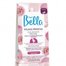 Depil Bella Folhas Prontas Facial Rosa C/16