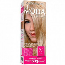 Coloracao Alta Moda 9.1 Louro Clarissimo Cinza