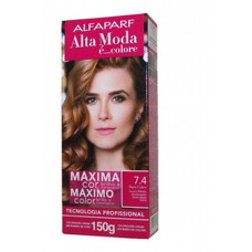 Coloracao Alta Moda 7.4 Louro Medio Acobreado