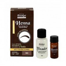 Henna Face Sobrancelha Preto 1,5gr