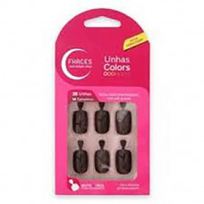 Unhas Posticas Fhaces Calda de Chocolate