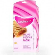 Depilsam Folhas Prontas Facial Ouro C/20