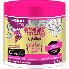 Gelatina Salon Line To de Cachos Rosa 550gr
