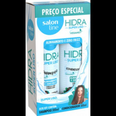 Kit Salon Line Shampoo + Condicionador Hidra Super Liso