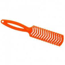 Escova Cabelo Katy Silicone Flex Reta Laranja