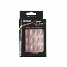 Unhas Posticas Macrilan Nude Claro Up204a