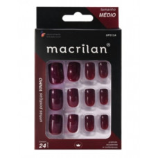 Unhas Posticas Macrilan Vinho Up313a