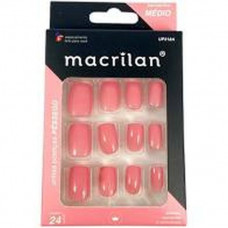 Unhas Posticas Macrilan Pessego Medio