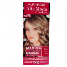 Coloracao Alta Moda 8.21 Louro Claro Irise Cinza